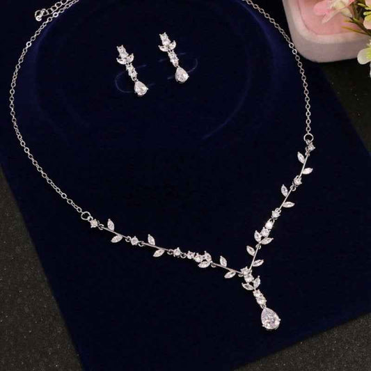 Juliette Bridal Jewelry Set - Elegant Necklace & Earring Bridal Set