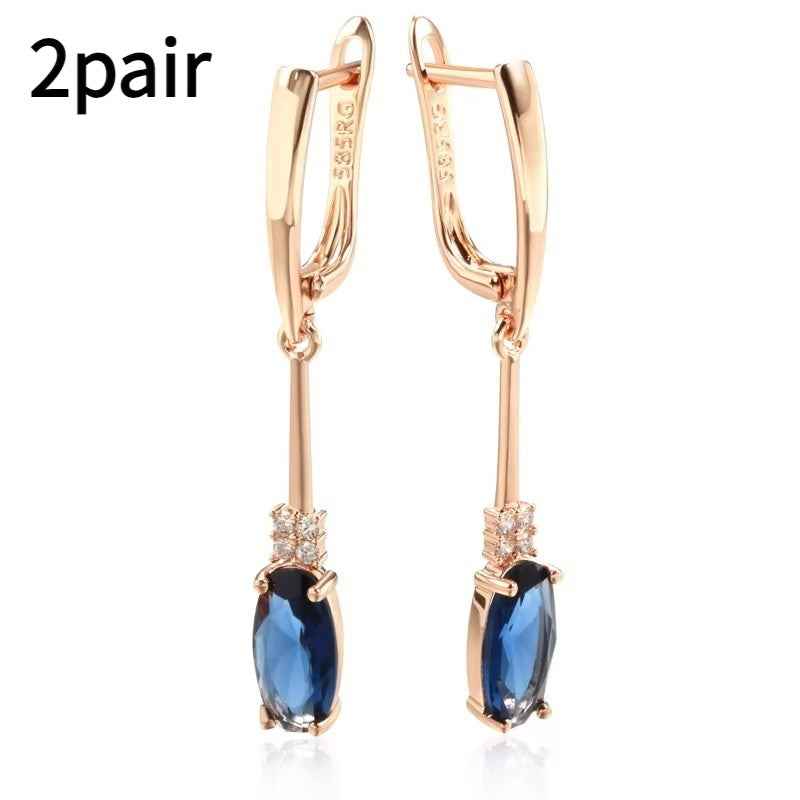 Rose Gold Vintage Bridal Earrings with Geometric Copper Designs in Multiple Styles