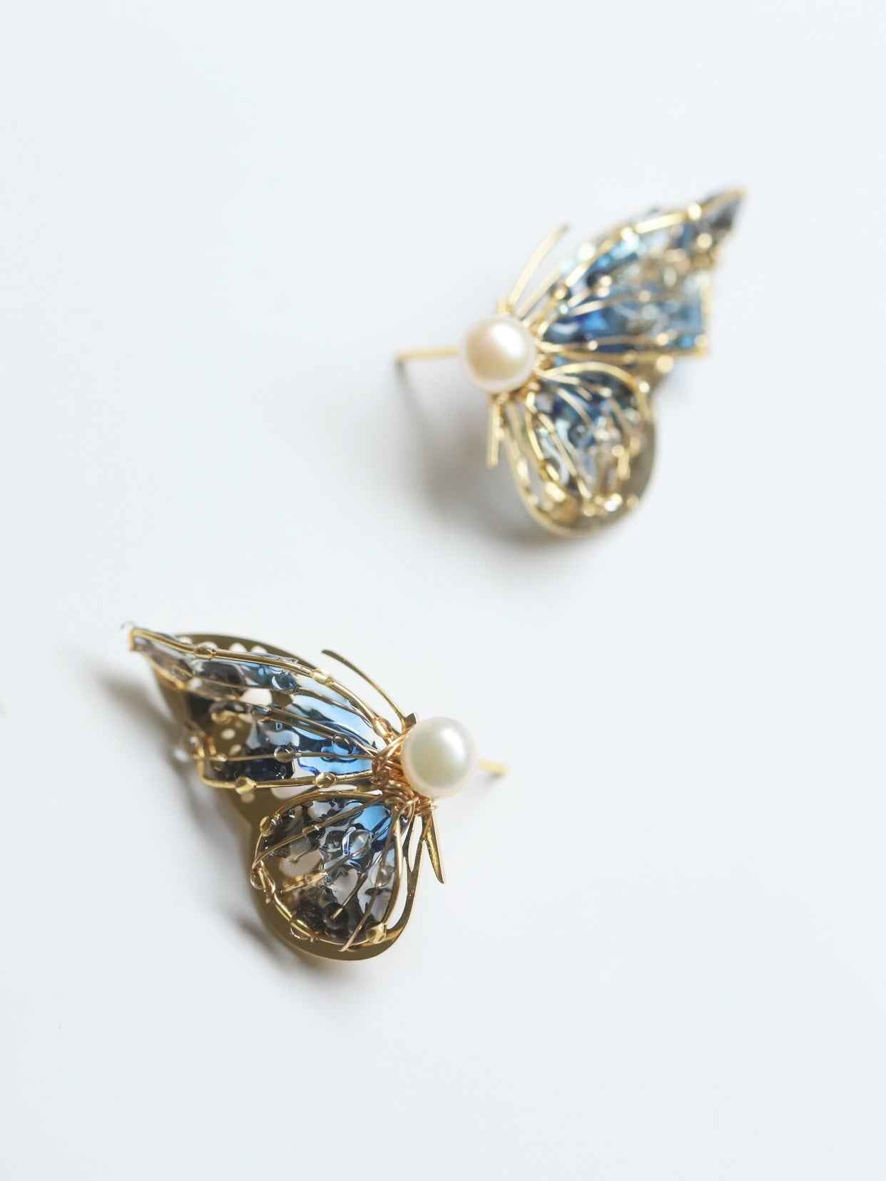 Butterfly Lady Earrings - Vibrant Alloy with Silver or Gold-Plated Options in Multiple Colors & Styles (Studs, Ear Clips, Singles)