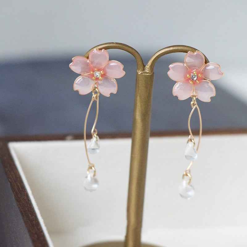 Fairy-Inspired Earrings - Whimsical Japanese Spiral Ear Clips and Silver/Gold-Plated Studs for Women