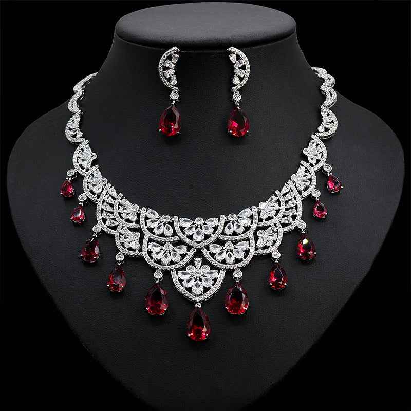 Grand Banquet CZ Jewelry Set - Elegant and Dazzling Accessories for Any Occasion