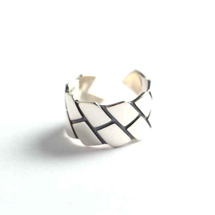 Korean Minimalist Silver Ring S925 Sterling Silver Adjustable Retro Chic Style