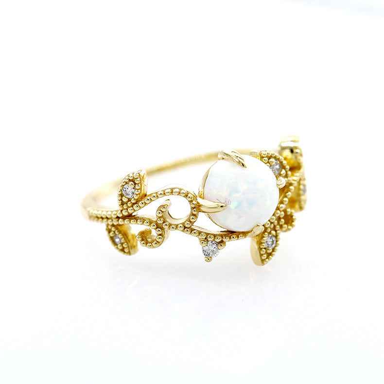 Sterling Silver Gold Ring with K Gold Plating
