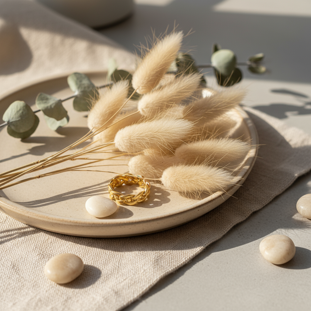 Braided Gold Plated Statement Ring - Eterna