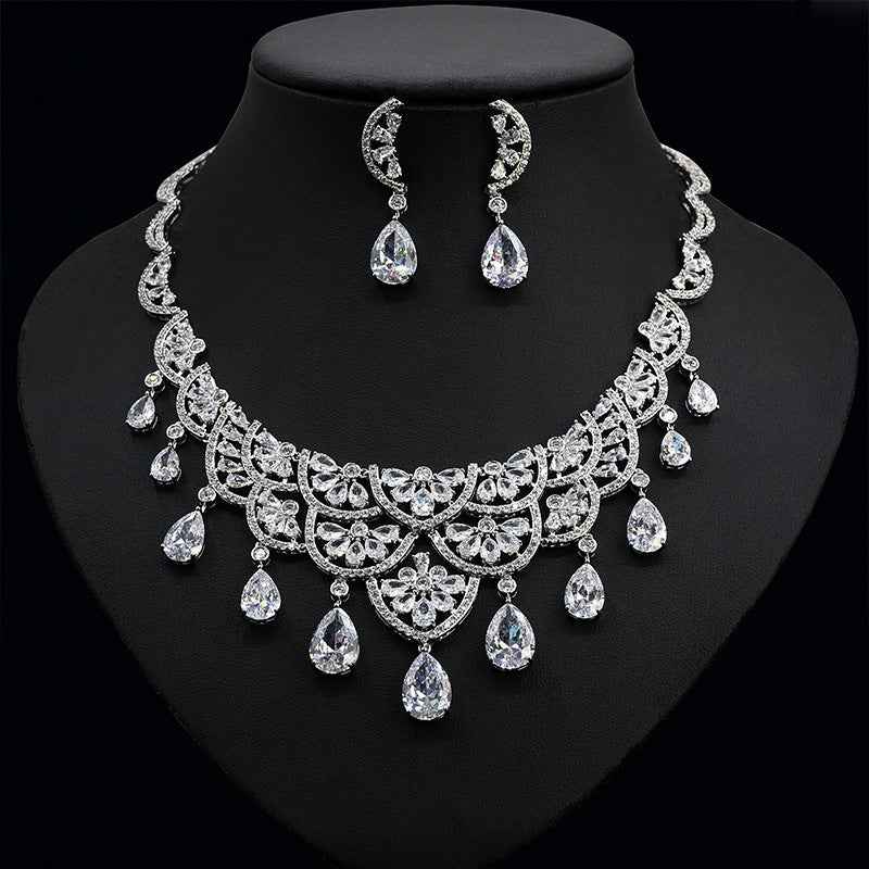 Grand Banquet CZ Jewelry Set - Elegant and Dazzling Accessories for Any Occasion