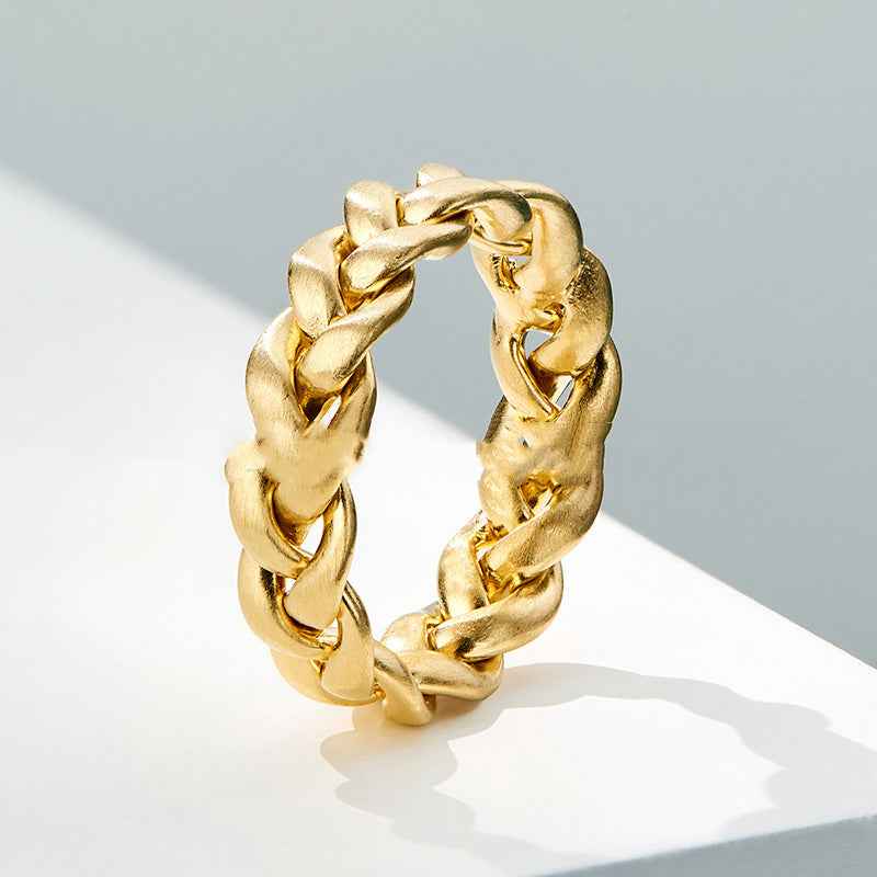 Braided Gold Plated Ring - A Stylish and Elegant Statement Accessory