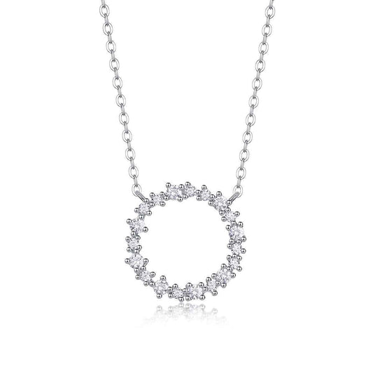 Crystal Wreath Eternity Pendant - Exquisite Crystal Eternity Pendant Jewelry