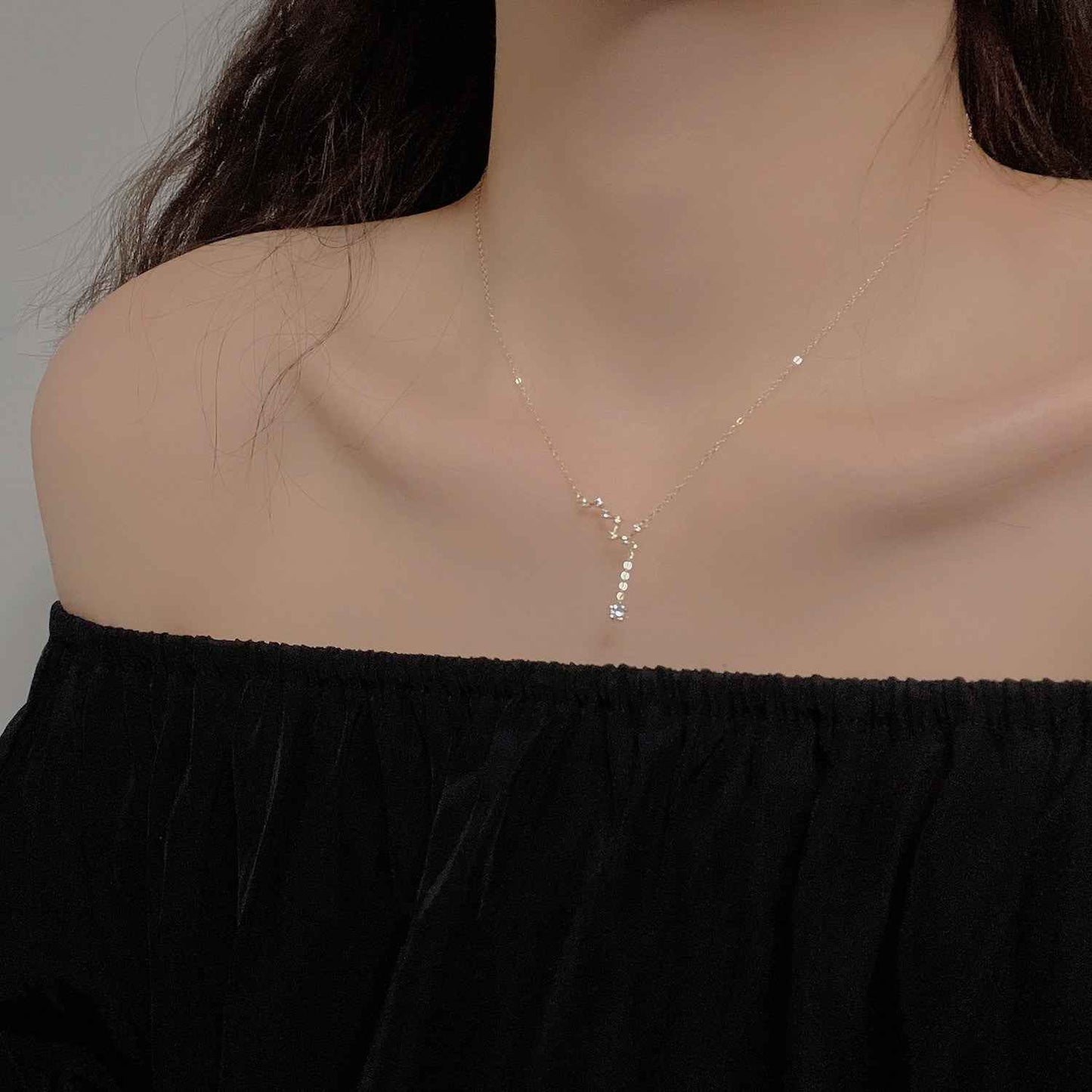 Big Dipper Necklace - Sterling Silver or Gold-Plated Celestial Star Pendant