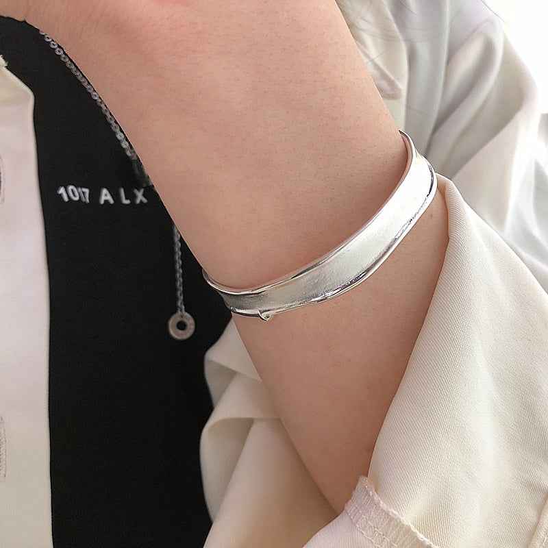 Pure Silver Minimalist Cuff for Timeless Elegance in .999 Silver