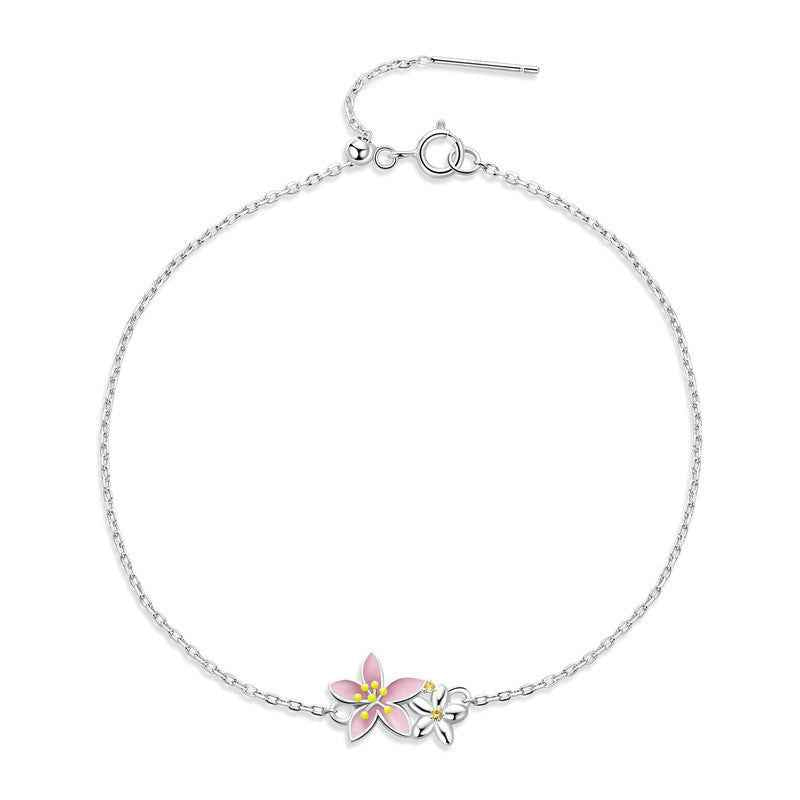 Dainty Cherry Blossom Bracelet for Elegant Floral Accessories