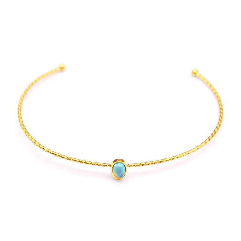 French Style Stainless Steel Bracelet - Versatile European/American Design in 4 Colors