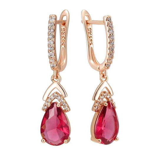 Rose Gold Vintage Bridal Earrings with Geometric Copper Designs in Multiple Styles