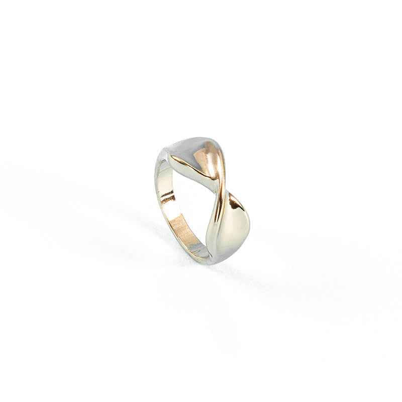 Geometric Diamond Fashion Ring - Gold Plated Twisted & Drip Oil Styles | OL Statement Jewelry for European & American Fashion