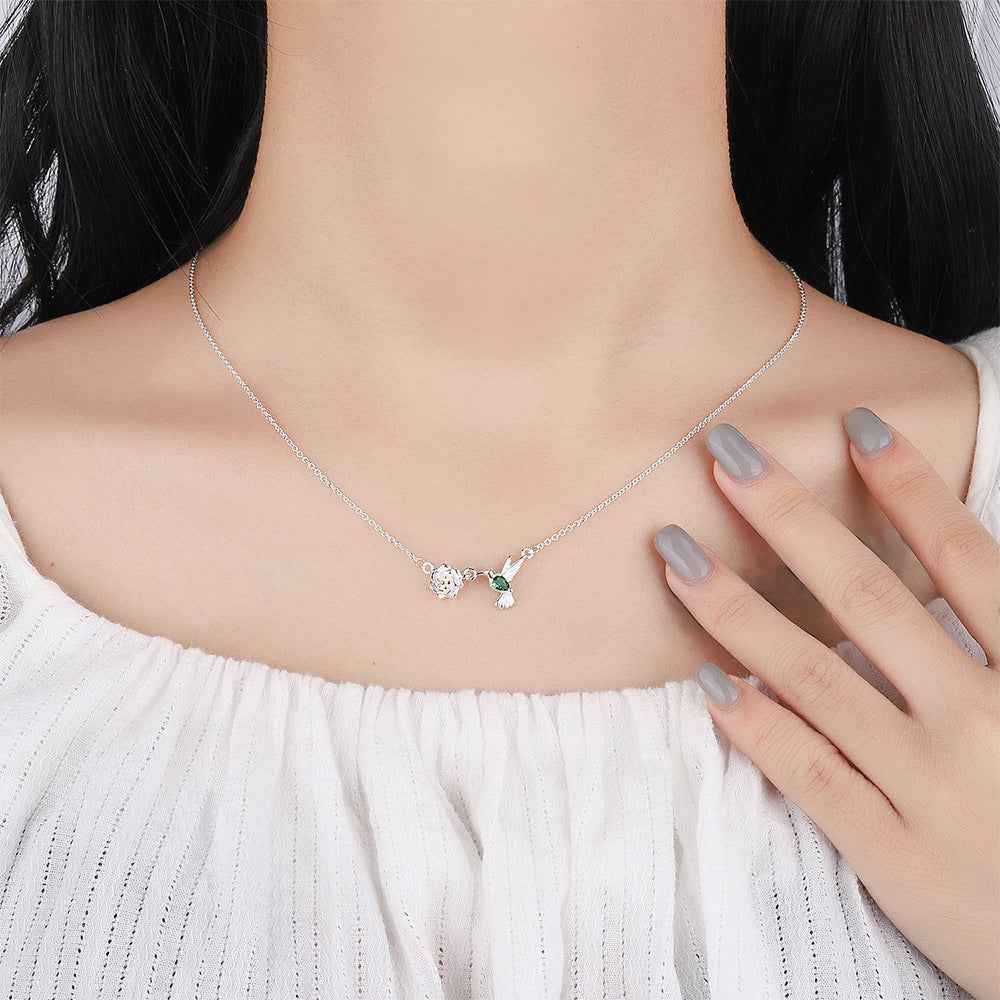 Women's Mori Bird Necklace - Cute Branch Design