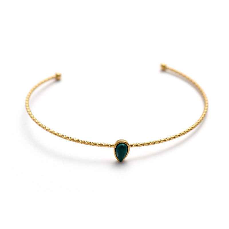 French Style Stainless Steel Bracelet - Versatile European/American Design in 4 Colors