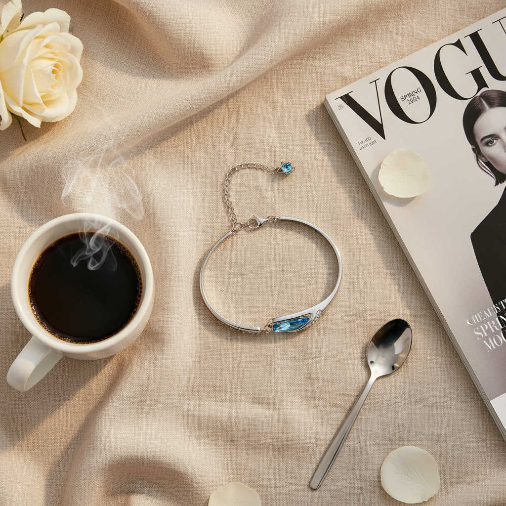 Zodiac Constellation Crystal Bracelet – S925 Sterling Silver, Twelve Signs - Eterna