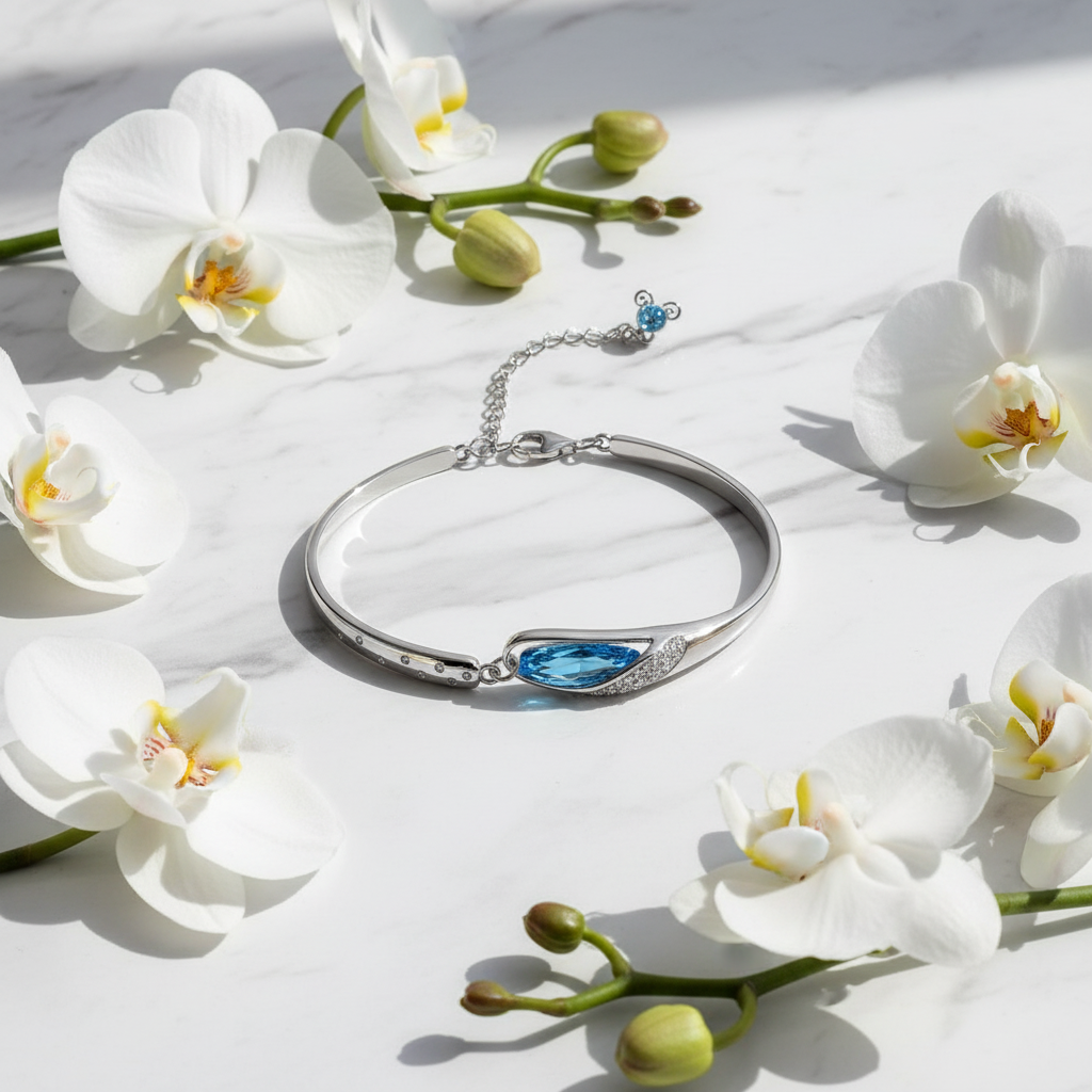 Zodiac Constellation Crystal Bracelet – S925 Sterling Silver, Twelve Signs - Eterna