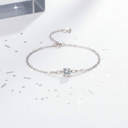 D Color 1 Carat Moissanite Bracelet – Certified S925 Sterling Silver, Elegant Premium Design - Eterna
