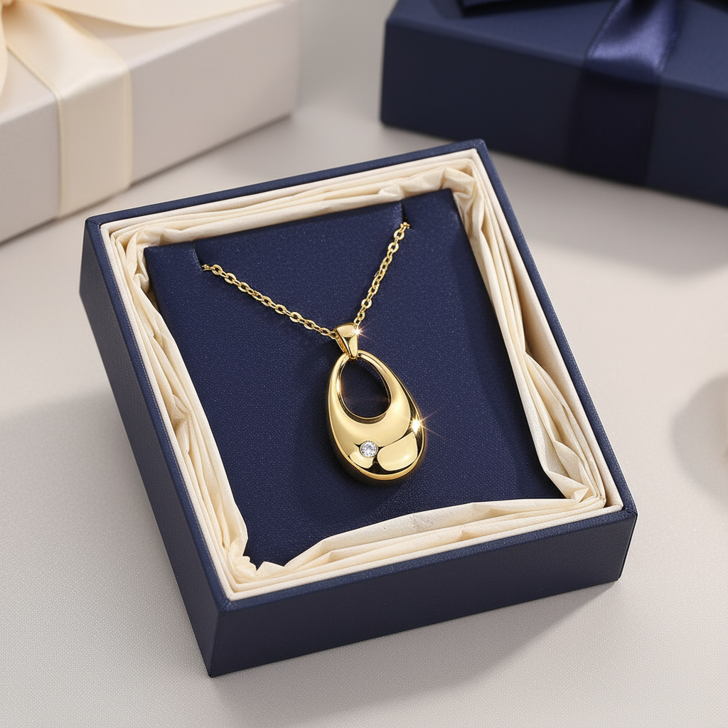 Moissanite Solitaire Necklace – S925 Sterling Silver, Minimalist Gold or Silver Finish, Clavicle Chain - Eterna