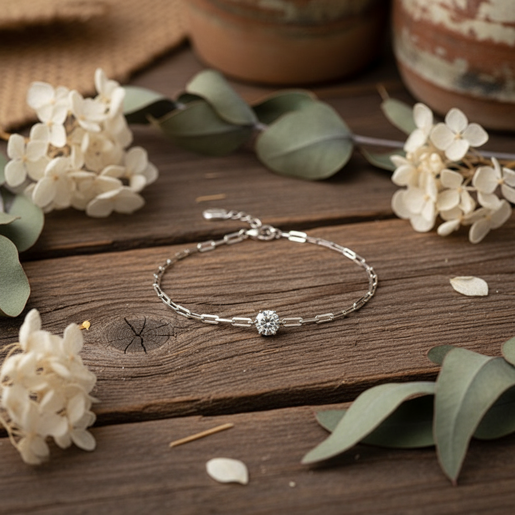 D Color 1 Carat Moissanite Bracelet – Certified S925 Sterling Silver, Elegant Premium Design - Eterna