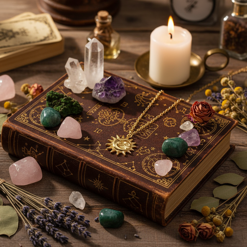 18k Gold Plated Sun & Moon Pendant - Eterna